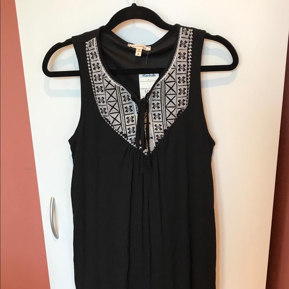 Monteau Los Angeles, , size S, Black summer dress